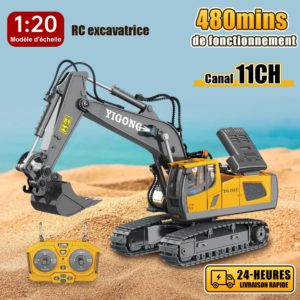 1 20 RC Pelle 11CH 2 4G Radio T l commande Ing nierie V hicule Camion
