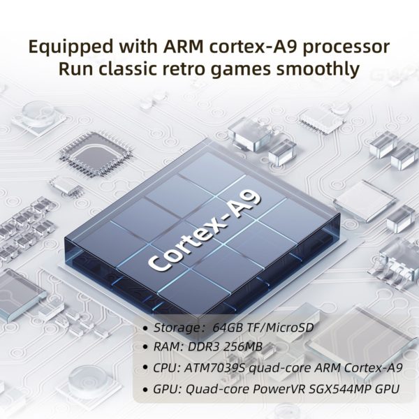 ANBERNIC Console de jeu Portable r tro RG35XX syst me Linux cran IPS de 3 5 2