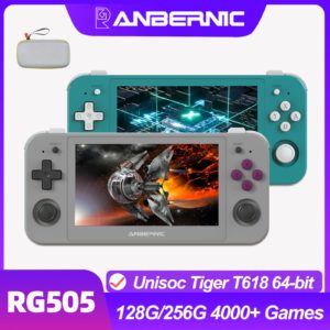 ANBERNIC Console de jeu portable r tro RG505 avec cran tactile OLED de 4 95 pouces