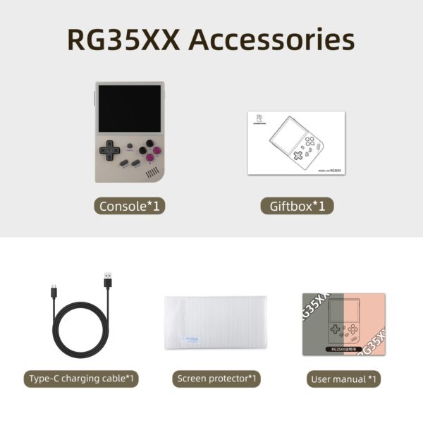 ANBERNIC Console de jeux vid o Portable r tro RG35XX cran IPS 3 5 pouces syst 5