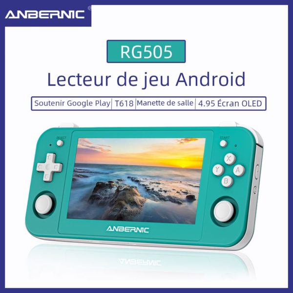 ANBERNIC RG505 Nouvelle console de jeu portable Syst me Android 12 Unisoc Tiger T618 OLED de