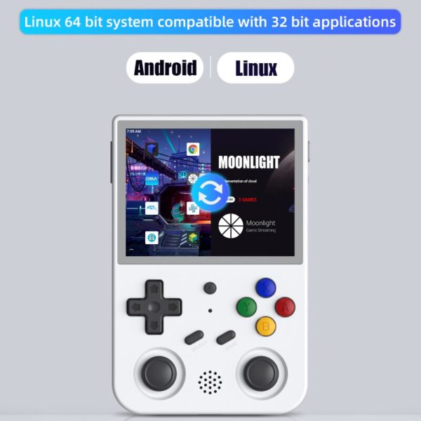 ANBERNIC lecteur portable RG353V 3 5 pouces 640x480 Android 11 Linux OS HD 20 simulateur int