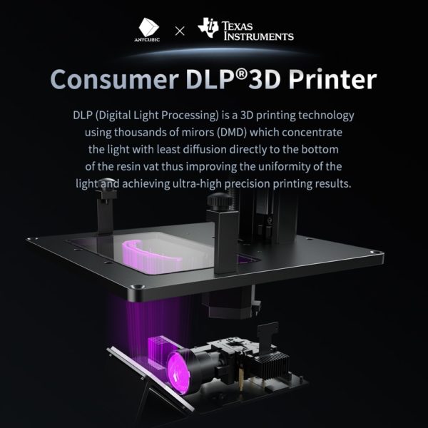 ANYCUBIC Photon Ultra DLP Imprimante 3D Haute Pr cision Impression 3D 60mm hr Haute Vitesse d 1