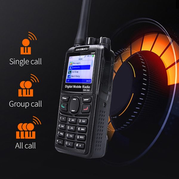 ANYSECU walkie talkie DMR DM 960 TDMA Radio amateur DM960 UHF 400 480MHZ double fente temps 1