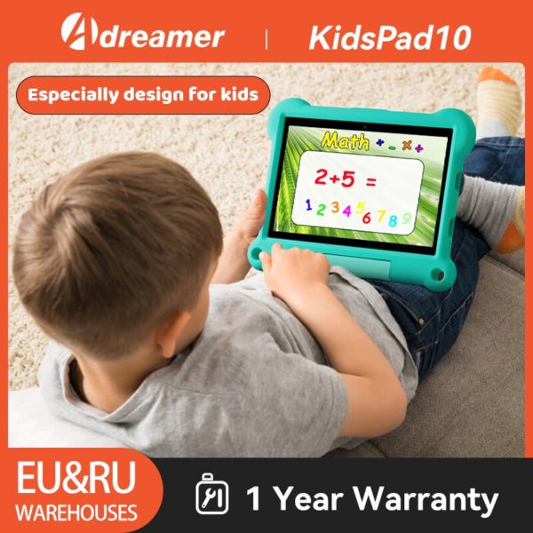 Adreamer KidsPad10 Tablette 10 1 Pouces Android 11 Octa Core 4 GO RAM 64 GO ROM