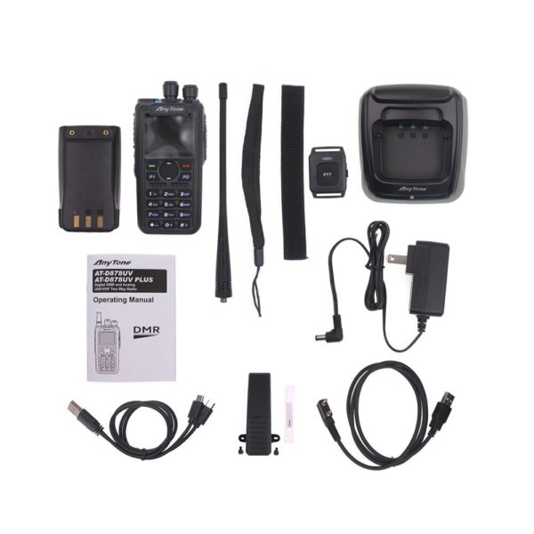 Anytone walkie talkie AT D878UV Plus Radio DMR VHF 136 174MHz UHF 400 470MHz GPS APRS 5