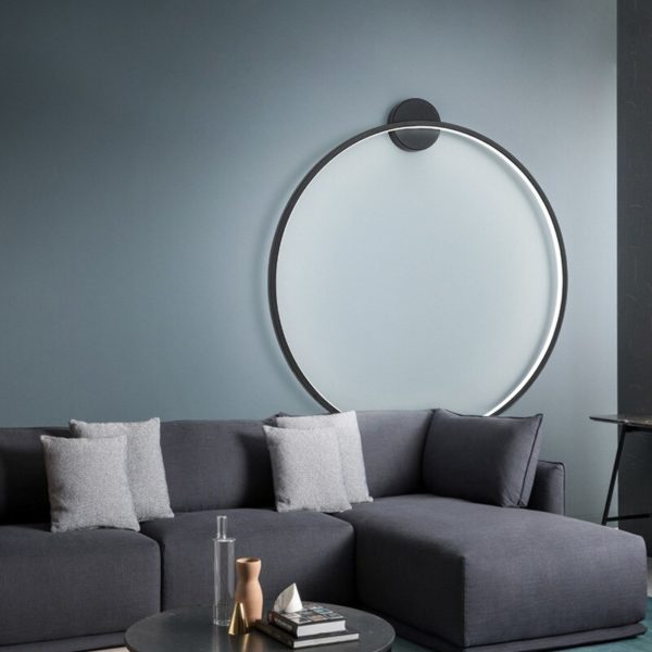 Applique murale LED circulaire Simple et moderne, luminaire décoratif de fond, idéal pour un salon, une chambre à coucher, une chambre à coucher, un couloir ou une table de nuit – Image 2
