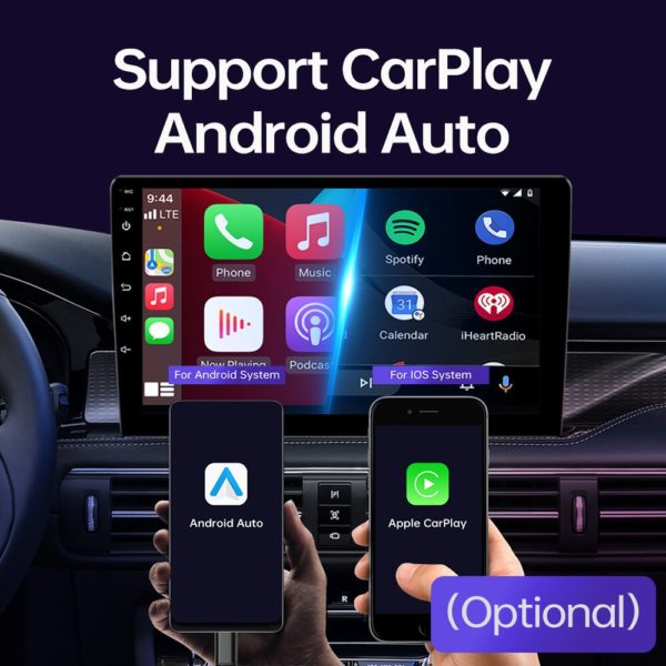 Autoradio Android, écran rétractable IPS 7 ", Navigation GPS, CarPlay, lecteur multimédia universel Audio/vidéo, sans DVD, 1 Din – Image 4