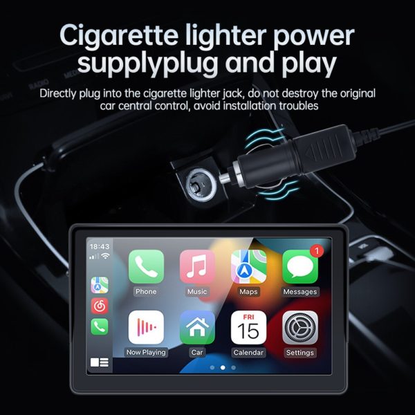 Autoradio universel 7 pouces lecteur vid o multim dia Portable sans fil CarPlay Android cran tactile 1