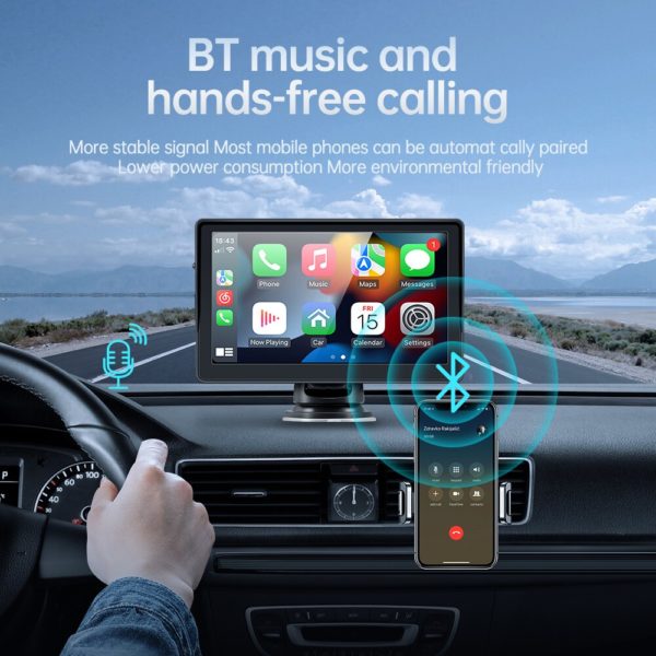 Autoradio universel 7 pouces lecteur vid o multim dia Portable sans fil CarPlay Android cran tactile 4