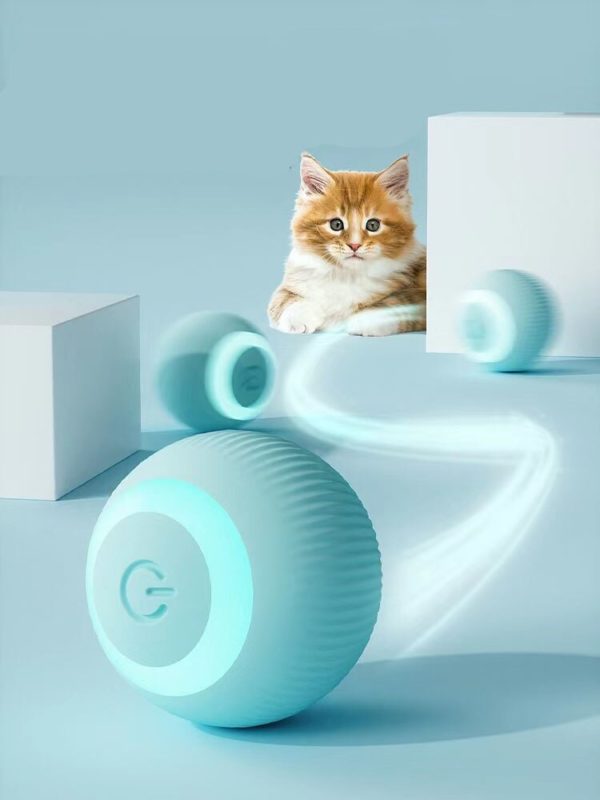 Balle lectrique roulement automatique pour chat jouets intelligents pour chatons entra nement auto mobile pour jeu 3