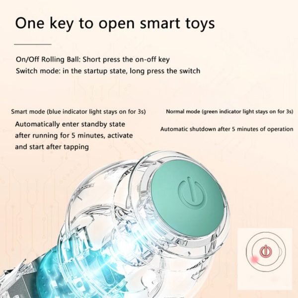 Balle lectrique roulement automatique pour chat jouets intelligents pour chatons entra nement auto mobile pour jeu 4