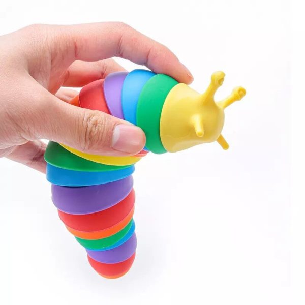 Balles articul es sensorielles amusantes ver chenille r aliste jouets pour enfants et adultes soulagement du 1