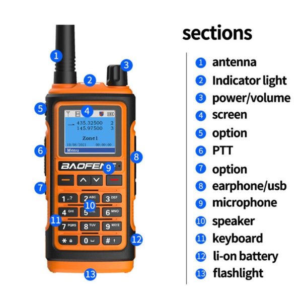 Baofeng talkie walkie uv17pro communicateur Amateur longue port e 8800 UHF VHF 10km 3