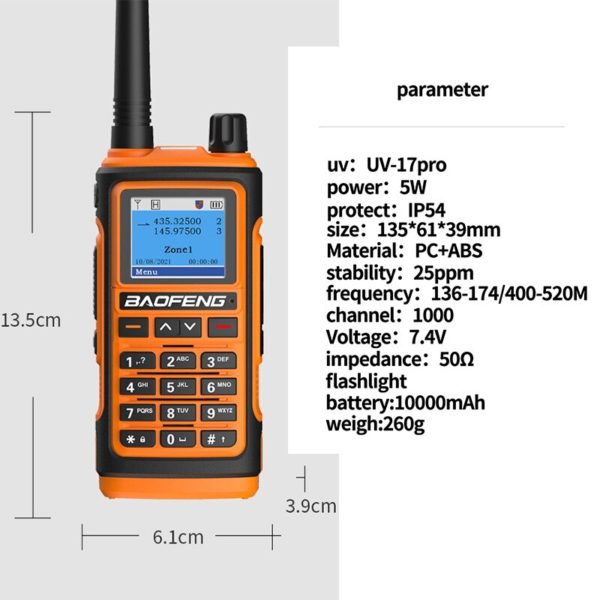 Baofeng talkie walkie uv17pro communicateur Amateur longue port e 8800 UHF VHF 10km 4