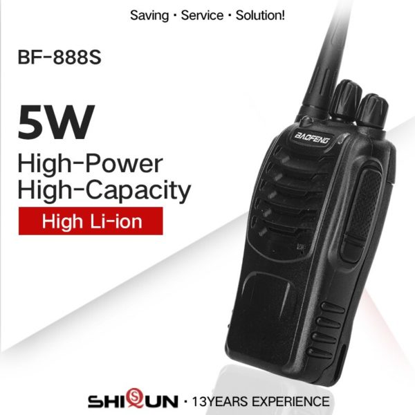 Baofeng walkie talkie 888S Radio bidirectionnelle 5W BF 888S 400 MHz 16CH UHF Charge USB communicateur 1