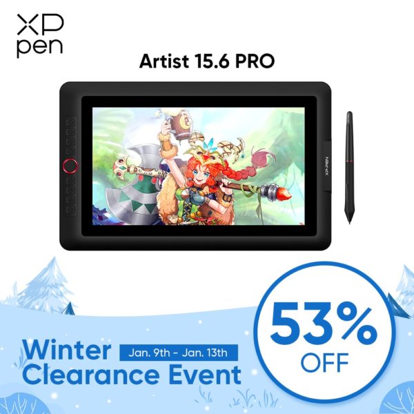 CODE FRSEP30 30 off XP PEN Artist 15 6 Pro Tablette Graphique avec Ecran HD IPS