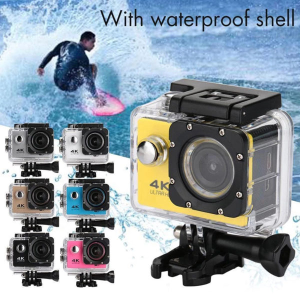 Caméra d'action WiFi Ultra HD 4K/30fps, 2 pouces, 170D, étanche sous-marine, enregistrement vidéo, Sport, plein air – Image 6