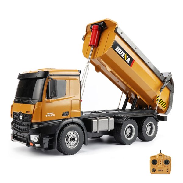 Camion HUINA RC 1:14, tracteur en alliage, véhicule d'ingénierie, 2.4GHz, commande Renmote, voiture à benne RC, jouet éducatif pour garçons, cadeau – Image 6