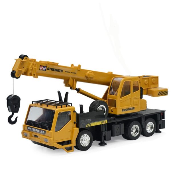 Camion grue radiocommandé, modèle de voiture d'ingénierie, jouets pour enfants garçons, cadeau d'anniversaire ou de noël, télécommande, élévateur de fret Derrick – Image 2