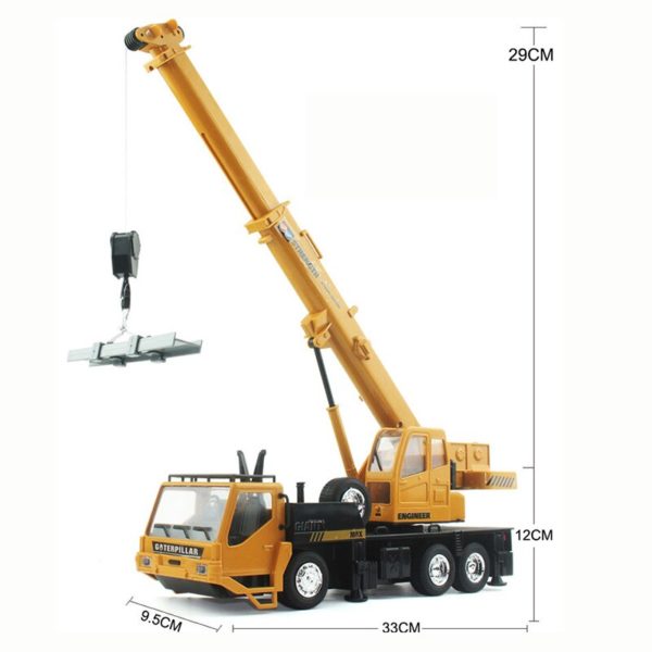 Camion grue radiocommandé, modèle de voiture d'ingénierie, jouets pour enfants garçons, cadeau d'anniversaire ou de noël, télécommande, élévateur de fret Derrick – Image 4