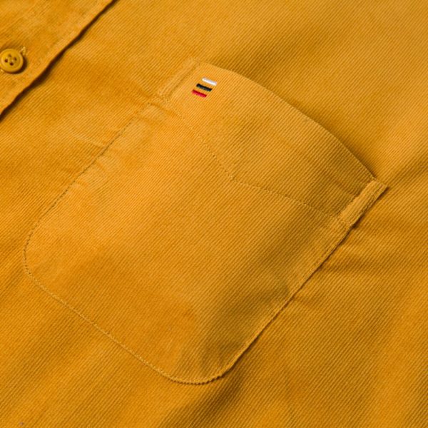 Chemise Vintage manches longues pour hommes 100 coton en velours c tel poche unique col boutonn 3