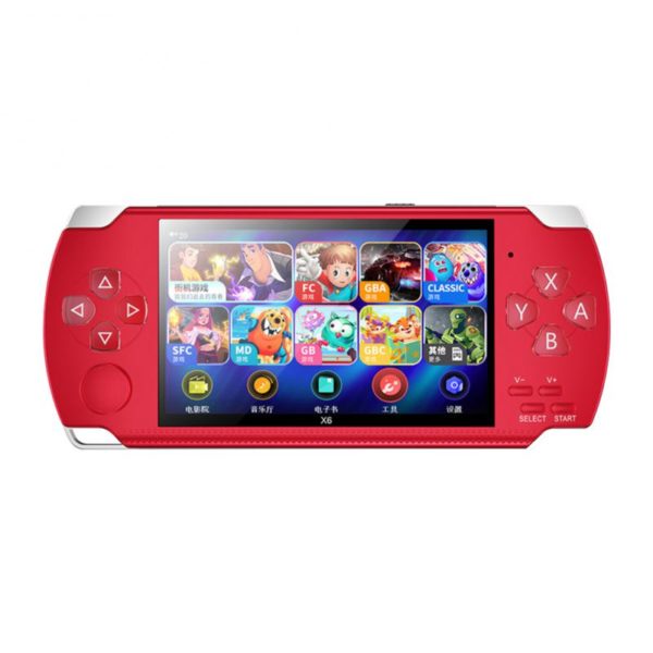 Console de jeux vidéo Portable X6, écran de 4.0 pouces, 8 go de ram, 1500 jeux intégrés pour plusieurs émulateurs – Image 6