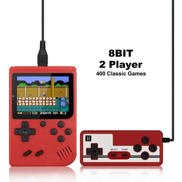 Console de jeux vid o r tro Portable 400 en 1 Mini jeu Portable cran LCD 1