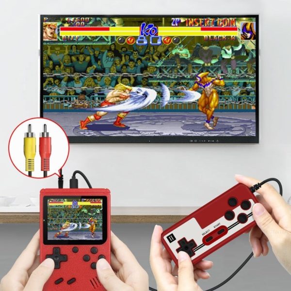 Console de jeux vid o r tro Portable 400 en 1 Mini jeu Portable cran LCD 5