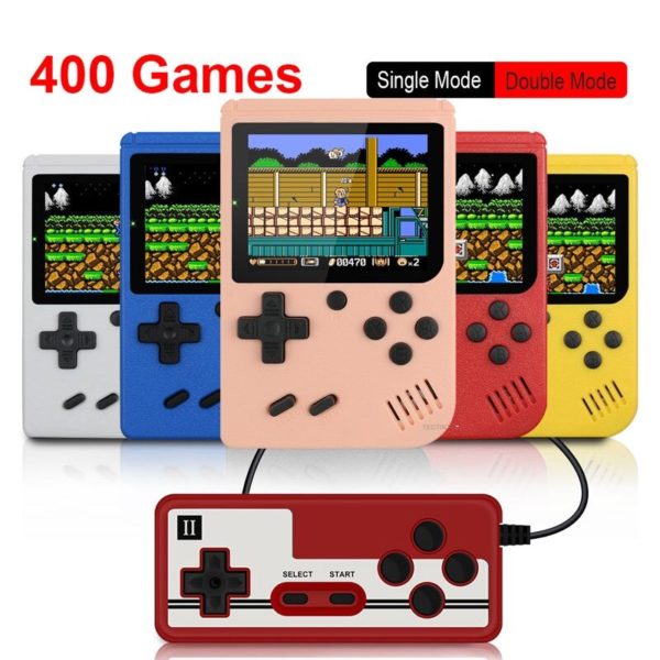 Console de jeux vid o r tro Portable 400 en 1 Mini jeu Portable cran LCD