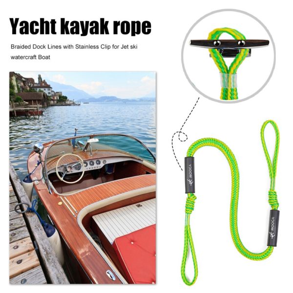 Corde d amarrage en Pvc pour bateau ligne d amarrage bateau moteur pour Kayak accessoires de 2