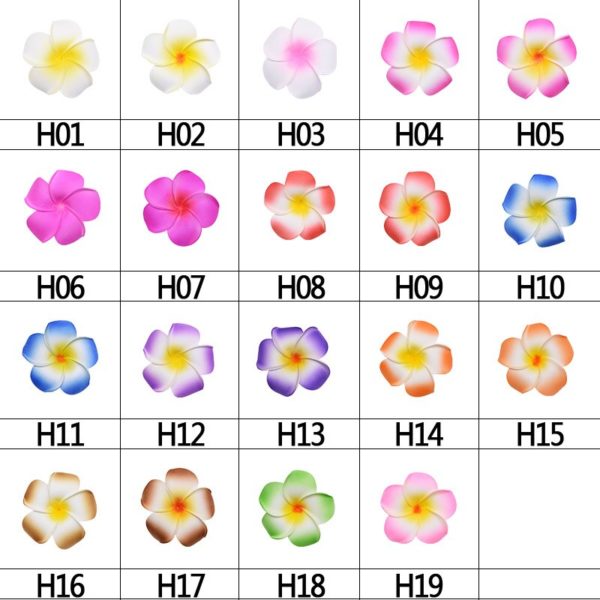 Couronne de Fleurs Artificielles en Mousse PE T tes de Fleuron Plumeria Bricolage pour la D 5