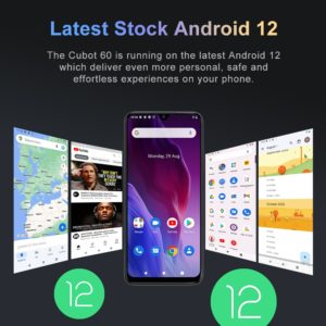 Cubot P60 Android 12 Smartphone 2022 t l phones portables 6 517 pouces Octa Core 6