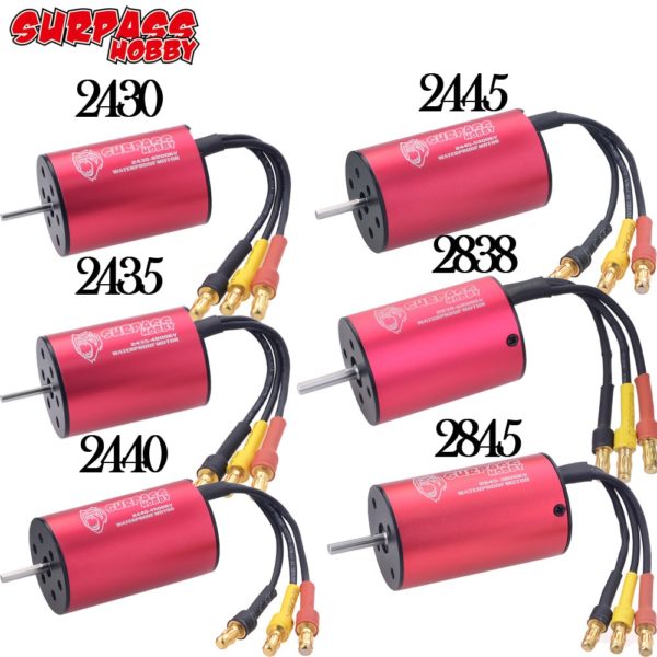 DÉPASSER HOBBY 2430 2435 2440 2445 2838 2845 Moteur Brushless pour Wtloys Remo XLH Timaya Redcat 1/12 1/14 1/16 1/18 RC Voiture Bateau