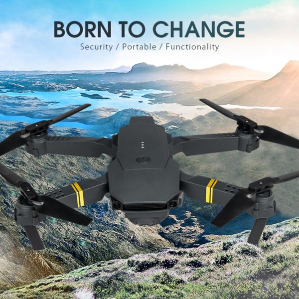 Drone RC E58 4K, jouet WIFI FPV avec caméra grand Angle Mode de maintien, quadrirotor pliable, hélicoptère avec batterie pour enfants – Image 2
