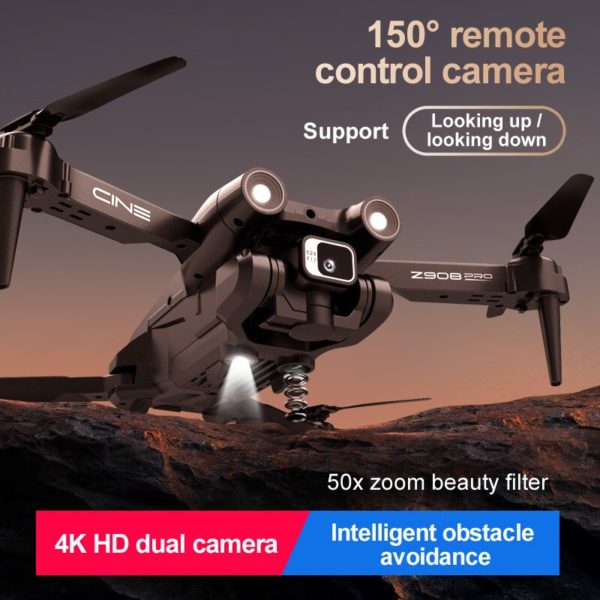 Drone professionnel Z908Pro 4K HD double cam ra Wifi viter les obstacles pliable RC Quadcopter t 1