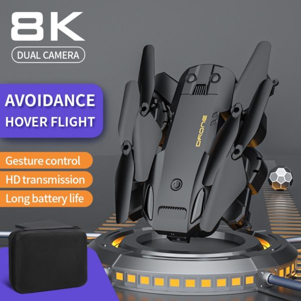 Drone professionnel double cam ra GPS 5G 8K HD Wifi FPV eviter les obstacles quadrirotor pliant