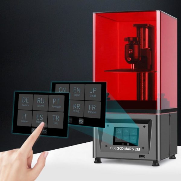 ELEGOO Imprimante 3D MARS 2 PRO Mono SLA s chage UV avec impression LCD monochrome 2K 2
