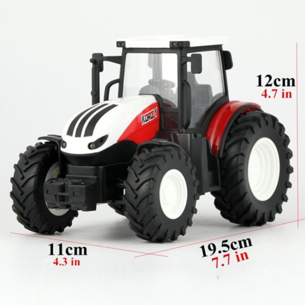 Ensemble de jouets agricoles RC 1 24 tracteur remorque avec phare LED voiture t l command 5