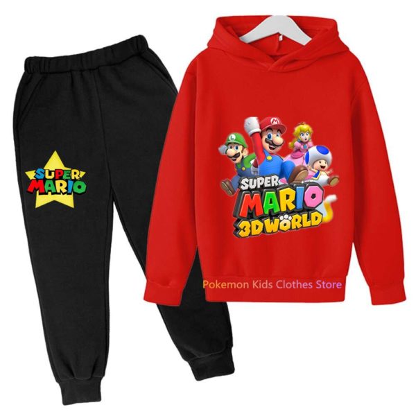 Ensemble sweat capuche et pantalon Super Mario bros pour gar on et fille v tements d 3