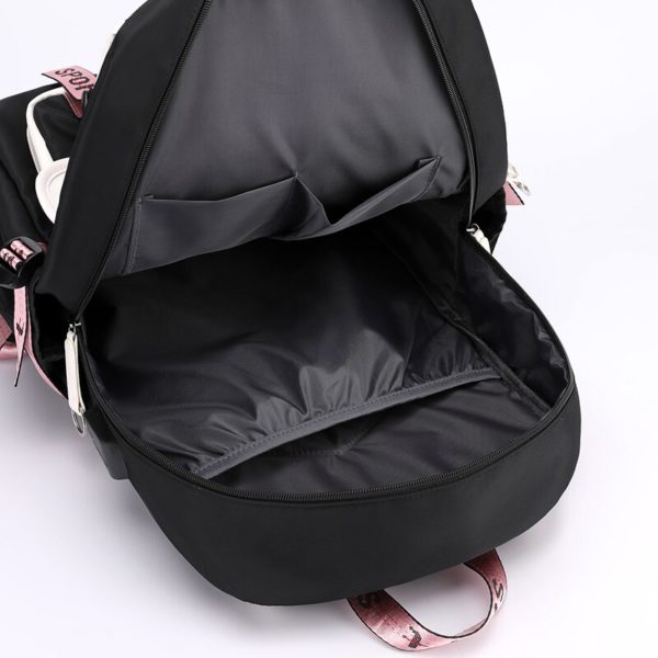 Fengdong grands sacs d cole pour adolescentes sac d cole en toile avec port USB pour 3