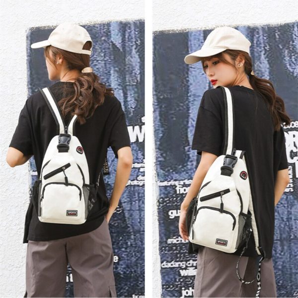 Fengdong mini sac dos pour femmes petit sac de poitrine sacoches sac de sport f minin 2