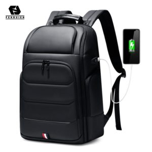 Fenruien sac dos tanche avec chargeur USB pour homme Anti vol adapt aux voyages et ordinateurs
