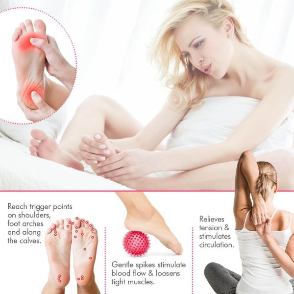 Fournitures de Yoga en PVC avec épines, arachide, boule de Massage, Point de déclenchement, gonflable, masseur musculaire, pour les pieds, hérisson – Image 6