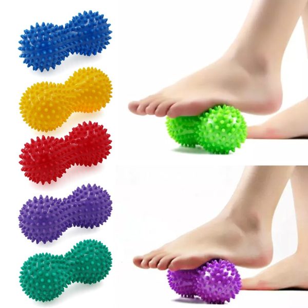 Fournitures de Yoga en PVC avec épines, arachide, boule de Massage, Point de déclenchement, gonflable, masseur musculaire, pour les pieds, hérisson