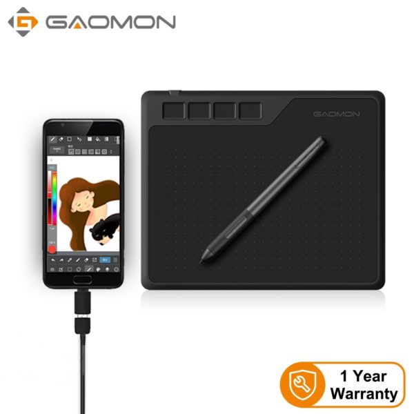 GAOMON S620 Tablette Graphique 6 5x4 Pouces de Sensibilit la Pression de Niveau 8192 avec Stylet