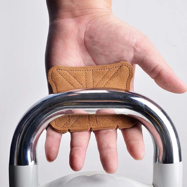 Gants d'Entraînement d'Haltérophilie en Cuir pour Femme et Homme, Protection des Paumes pour Fitness, Gymnastique, Poignées, Tractions – Image 3