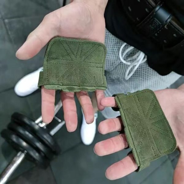 Gants d'Entraînement d'Haltérophilie en Cuir pour Femme et Homme, Protection des Paumes pour Fitness, Gymnastique, Poignées, Tractions – Image 5
