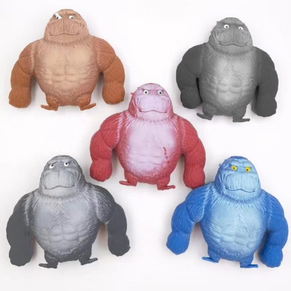 Gorilla jouets Anti stress pour adultes et enfants singe lastique d compression doux fidget Gorilla influenceur 4