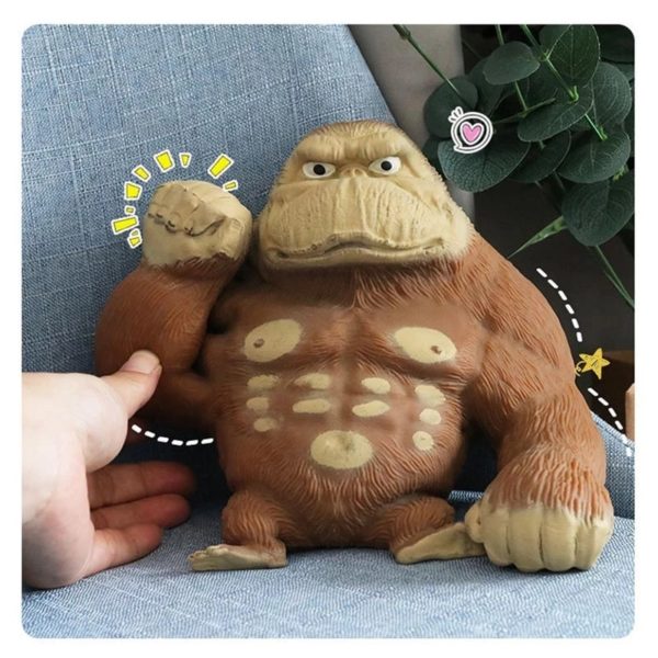 Gorilla jouets Anti stress pour adultes et enfants singe lastique d compression doux fidget Gorilla influenceur